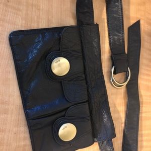SHIH leather waist pouch fanny pack supplies